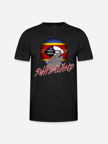 Swaziland - T-shirt sport Homme - noir