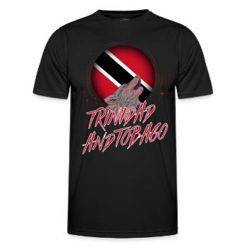 Trinidad and Tobago - Men's Functional T-Shirt - black - Front - AI Model Male 178 dark (178cm)