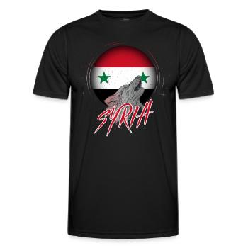 Syria - Men's Functional T-Shirt - black - Front - AI Model Male 178 dark (178cm)