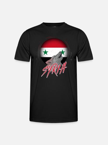 Syrien - Funktionsshirt til herrer - sort