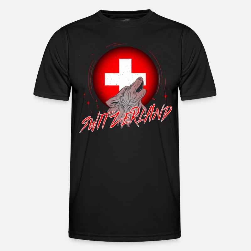 Schweiz Männer Funktions-T-Shirt