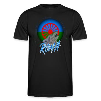 Roma - Männer Funktions-T-Shirt - Schwarz - Vorne - AI Model Male 178 dark (178cm)