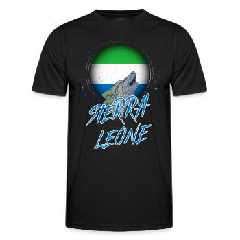 Sierra Leone - Men's Functional T-Shirt - black - Front - AI Model Male 178 dark (178cm)