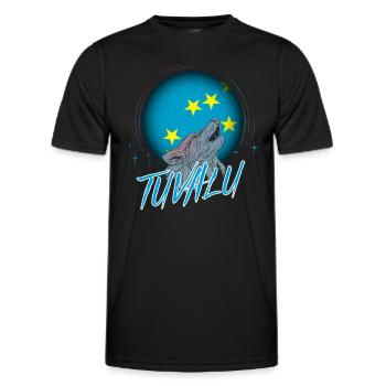 Tuvalu - T-shirt sport Homme - noir - Devant - AI Model Male 178 dark (178cm)