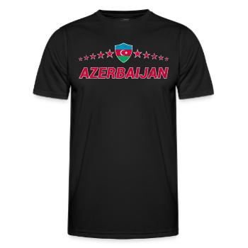 Azerbaïdjan - T-shirt sport Homme - noir - Devant - AI Model Male 178 dark (178cm)