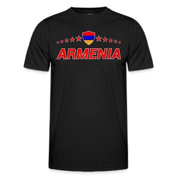Armenien - Männer Funktions-T-Shirt - Schwarz - Vorne - AI Model Male 178 dark (178cm)