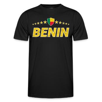 Benin - Männer Funktions-T-Shirt - Schwarz - Vorne - AI Model Male 178 dark (178cm)