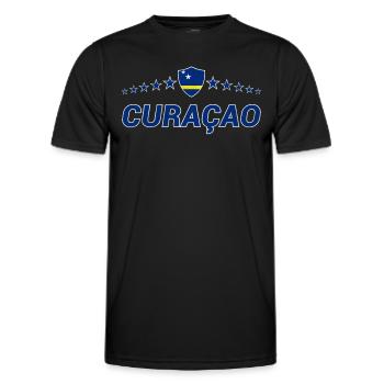 Curaçao - Men's Functional T-Shirt - black - Front - AI Model Male 178 dark (178cm)