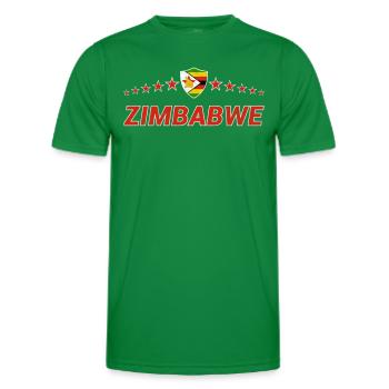 Zimbabwe - T-shirt sport Homme - vert - Devant - AI Model Male 178 dark (178cm)