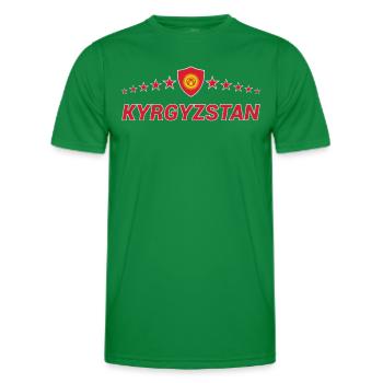 Kirgisistan - Männer Funktions-T-Shirt - Kelly Green - Vorne - AI Model Male 178 dark (178cm)