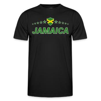 Jamaica - Men's Functional T-Shirt - black - Front - AI Model Male 178 dark (178cm)