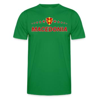 Macédoine - T-shirt sport Homme - vert - Devant - AI Model Male 178 dark (178cm)
