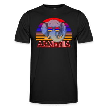 Armenien - Männer Funktions-T-Shirt - Schwarz - Vorne - AI Model Male 178 dark (178cm)