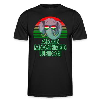 Union du Maghreb arabe - T-shirt sport Homme - noir - Devant - AI Model Male 178 dark (178cm)