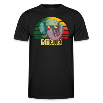 Benin - Männer Funktions-T-Shirt - Schwarz - Vorne - AI Model Male 178 dark (178cm)