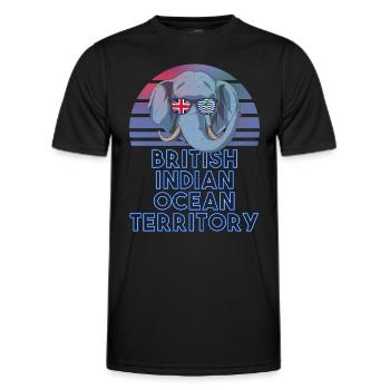 British Indian Ocean Territory - Men's Functional T-Shirt - black - Front - AI Model Male 178 dark (178cm)