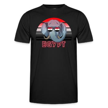 Egypt - Men's Functional T-Shirt - black - Front - AI Model Male 178 dark (178cm)