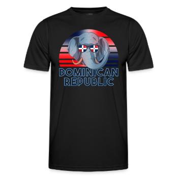Dominican Republic - Men's Functional T-Shirt - black - Front - AI Model Male 178 dark (178cm)