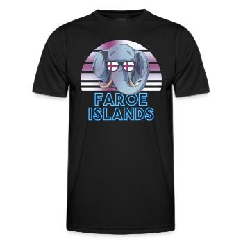 Färöer Inseln - Männer Funktions-T-Shirt - Schwarz - Vorne - AI Model Male 178 dark (178cm)