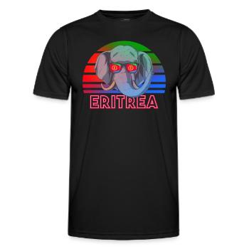 Eritrea - Männer Funktions-T-Shirt - Schwarz - Vorne - AI Model Male 178 dark (178cm)