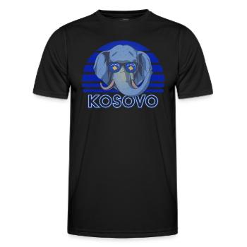 Kosovo - Männer Funktions-T-Shirt - Schwarz - Vorne - AI Model Male 178 dark (178cm)