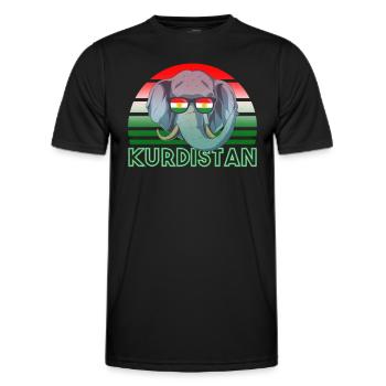 Kurdistan - Men's Functional T-Shirt - black - Front - AI Model Male 178 dark (178cm)