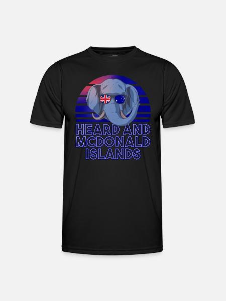 Heard and Mcdonald Islands - Men's Functional T-Shirt - black