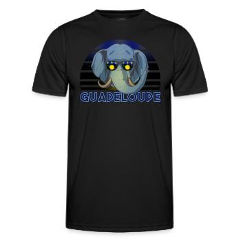 Guadeloupe - Männer Funktions-T-Shirt - Schwarz - Vorne - AI Model Male 178 dark (178cm)