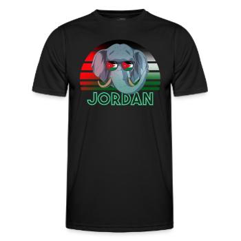 Jordanie - T-shirt sport Homme - noir - Devant - AI Model Male 178 dark (178cm)