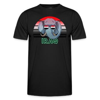 Irak - T-shirt sport Homme - noir - Devant - AI Model Male 178 dark (178cm)