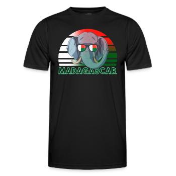 Madagascar - Men's Functional T-Shirt - black - Front - AI Model Male 178 dark (178cm)