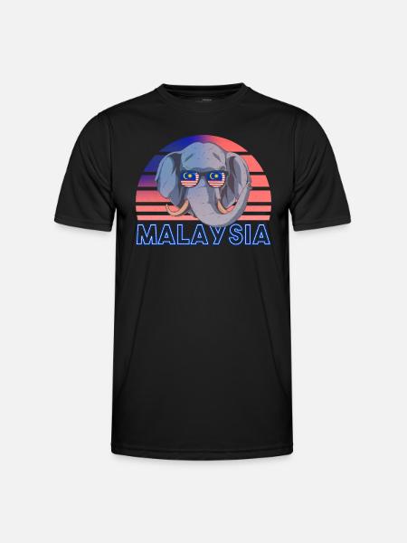 Malaysia - Men's Functional T-Shirt - black