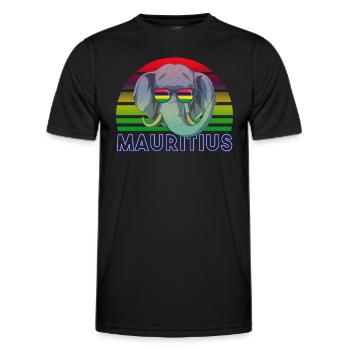 Mauritanie - T-shirt sport Homme - noir - Devant - AI Model Male 178 dark (178cm)