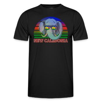 Neukaledonien - Männer Funktions-T-Shirt - Schwarz - Vorne - AI Model Male 178 dark (178cm)