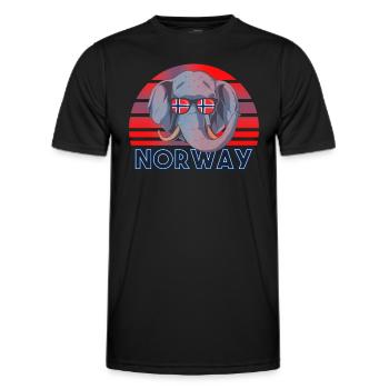 Norway - Men's Functional T-Shirt - black - Front - AI Model Male 178 dark (178cm)