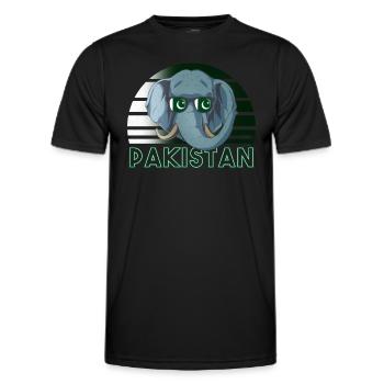 Pakistan - Männer Funktions-T-Shirt - Schwarz - Vorne - AI Model Male 178 dark (178cm)