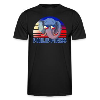 Philippinen - Männer Funktions-T-Shirt - Schwarz - Vorne - AI Model Male 178 dark (178cm)
