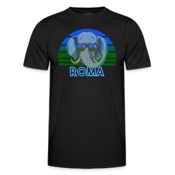 Roma - Männer Funktions-T-Shirt - Schwarz - Vorne - AI Model Male 178 dark (178cm)