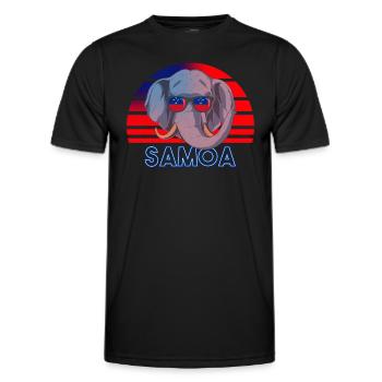 Samoa - Männer Funktions-T-Shirt - Schwarz - Vorne - AI Model Male 178 dark (178cm)
