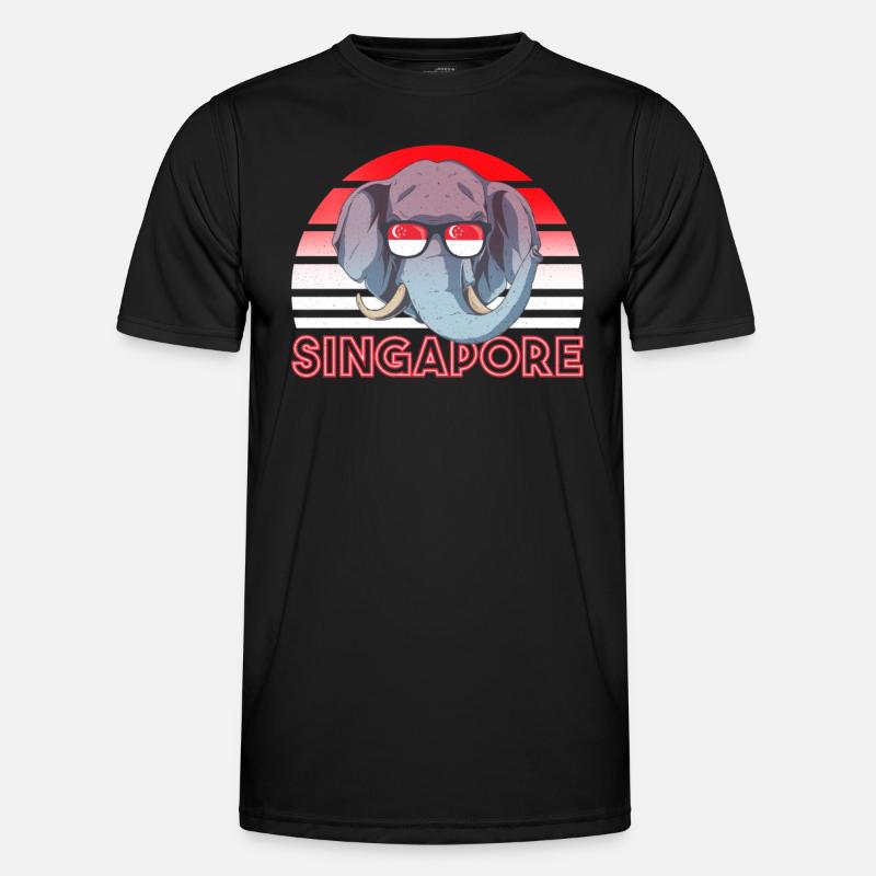 Singapur Männer Funktions-T-Shirt