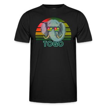 Togo - Männer Funktions-T-Shirt - Schwarz - Vorne - AI Model Male 178 dark (178cm)