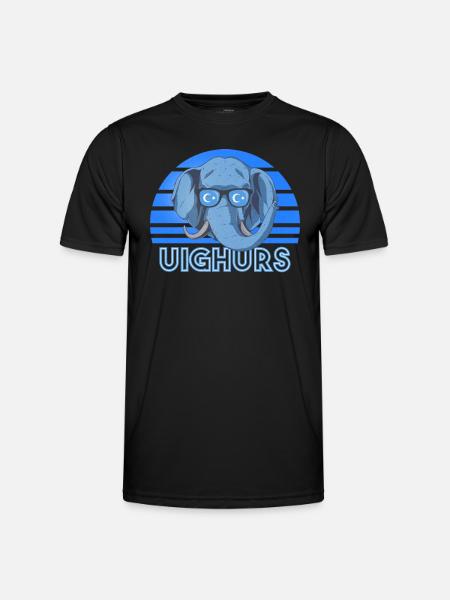 Uiguren - Männer Funktions-T-Shirt - Schwarz