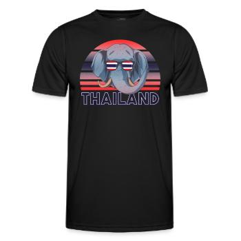 Thailand - Men's Functional T-Shirt - black - Front - AI Model Male 178 dark (178cm)