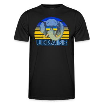 Ukraine - Männer Funktions-T-Shirt - Schwarz - Vorne - AI Model Male 178 dark (178cm)