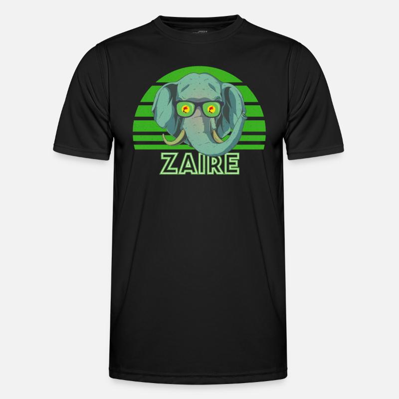 Zaire - Männer Funktions-T-Shirt - Schwarz