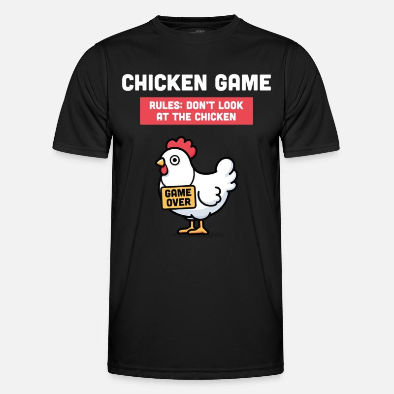 Chicken Game - Men's Functional T-Shirt - black