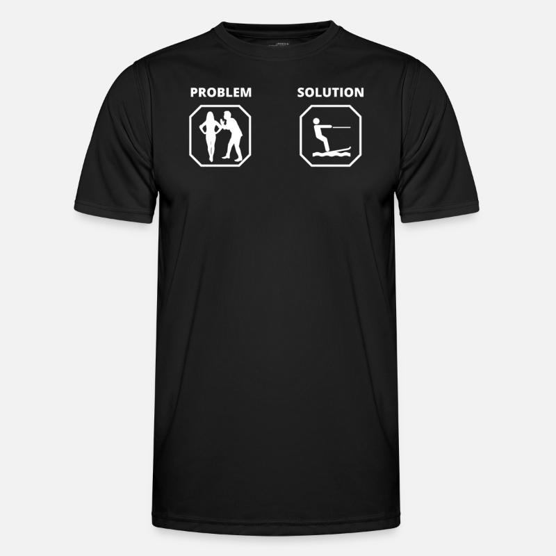PROBLEM SOLUTION Ski nautique - T-shirt sport Homme - noir