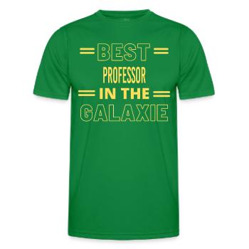 Meilleur professeur de la galaxie - T-shirt sport Homme - vert - Devant - AI Model Male 178 dark (178cm)