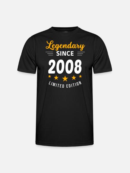 Legendary since 2008 - Men's Functional T-Shirt - black