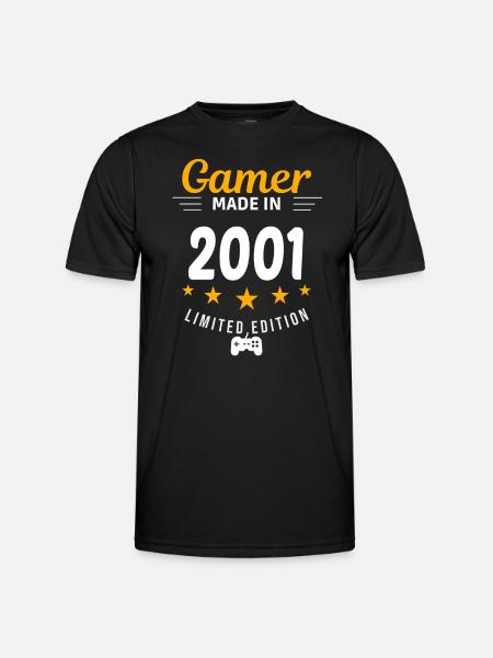 Gamer made in 2001 - Men's Functional T-Shirt - black